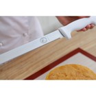 Нож для бисквита, мелкие зубчики, ручка пластик, рабочая поверхность 29.5 см, толщина лезвия 1.9 мм, цвет белый - Фото 7