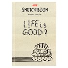 Бизнес-блокнот (скетчбук) А6, 80 листов Life is Good!, твёрдая обложка, блок 100 г/м2 - Фото 1