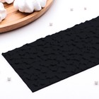 Силиконовая форма кондитерская-трафарет для шоколада 89,5х8,5 см «Лав», цвет чёрный - Фото 2