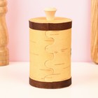 Туес «Веточка: Лавровый лист», d=9 см, береста - Фото 4