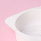 Форма для муссовых десертов и выпечки Доляна «Рябь», силикон, 18×18 см, внутренний размер 16×6,5 см, цвет белый - Фото 5