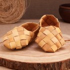 Лапти сувенирные на подвесе, настенный декор, 15 см, береста - Фото 2