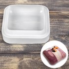 Форма для муссовых десертов и выпечки Доляна «Квадро», 18,5×5 см, цвет белый - Фото 1