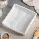 Форма силиконовая для муссовых десертов и выпечки Доляна «Морская пена», 20×19 см, цвет белый - Фото 2