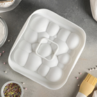 Форма для муссовых десертов и выпечки Доляна «Воздушные пузыри», 19×19×5,5 см, цвет белый - Фото 2