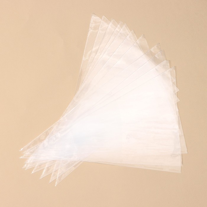 Кондитерские мешки KONFINETTA, 35×22,5 см, 50 шт, цвет прозрачный - фото 1927349261
