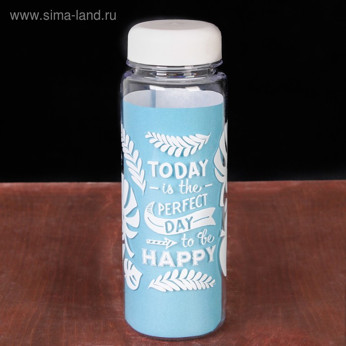 Бутылка для воды "Perfect day to be happy", 500 мл - Фото 1