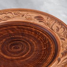 Тарелка "Стандарт", плоская, ангоб, красная глина, 25 см - Фото 4