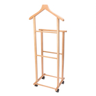 Вешалка костюмная на колёсиках Tango, 44×30×107 cм, бук светлый - Фото 2