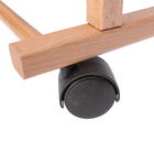 Вешалка костюмная на колёсиках Tango, 44×30×107 cм, бук светлый - Фото 3