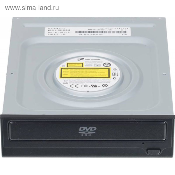 Привод DVD-ROM LG DH18NS61 черный SATA внутренний oem - Фото 1