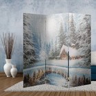 Ширма "Картина маслом. Зимний лес", 150 х 160 см - фото 2051320