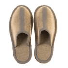 Тапочки войлочные женские арт. Т-17, цвет серый/зеленый, размер 36 - Фото 4