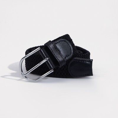 Ремень женский, ширина 3,5 см, пряжка металл, цвет чёрный