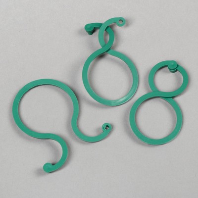 Скрепка садовая, набор 30 шт, зелёная