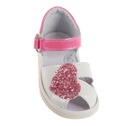 Туфли летние малодетские арт. 2094, белый/розовый, размер 24 - Фото 7