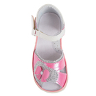 Туфли летние дошкольные арт. 3831, розовый/серебристый, размер 27 - Фото 5