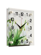 Часы настенные: Цветы, «Подснежники», бесшумные, 25×25 см - Фото 3