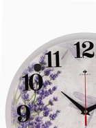 Часы настенные, интерьерные: Цветы, «Стрекозы», бесшумные, d=30 см - Фото 3