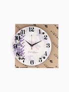 Часы настенные, интерьерные: Цветы, «Стрекозы», бесшумные, d=30 см - Фото 6