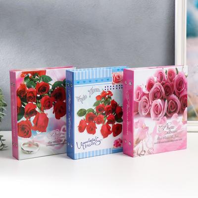 Фотоальбом на 200 фото 10х15 см "Цветные сны" 23х18х5 см МИКС