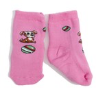 Носки детские махровые «Собака», цвет розовый, размер 11-12 - Фото 1