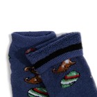 Носки детские махровые «Собака», цвет джинс, размер 11-12 - Фото 4