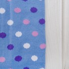Колготки детские с махровым следом «Горох», цвет голубой, рост 74-80 - Фото 2