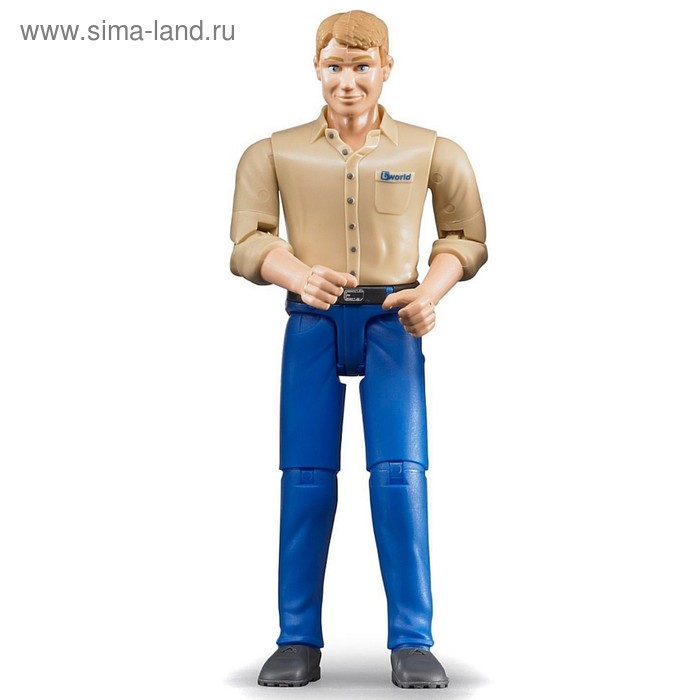 Фигурка мужчины Bruder, голубые джинсы - Фото 1