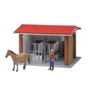 Конюшня с всадницей и лошадью, размер 48 х 36 х 31 см - Фото 1