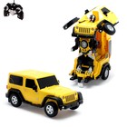 Робот радиоуправляемый Jeep Wrangler, работает от аккумулятора, масштаб 1:14, цвет жёлтый - Фото 1