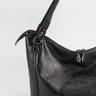 Сумка женская, отдел на молнии, наружный карман, цвет чёрный - Фото 4