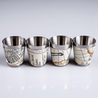 Подарочный набор «Мир»: фляжка 270 мл, воронка, 4 стопки - Фото 5