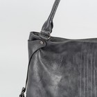 Сумка женская на молнии, отдел с перегородкой, наружный карман, цвет серый - Фото 4