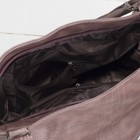 Сумка женская на молнии, отдел с перегородкой, наружный карман, цвет светло-коричневый - Фото 3