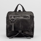 Рюкзак-сумка, отдел на молнии, 3 наружных кармана, цвет чёрный - Фото 2