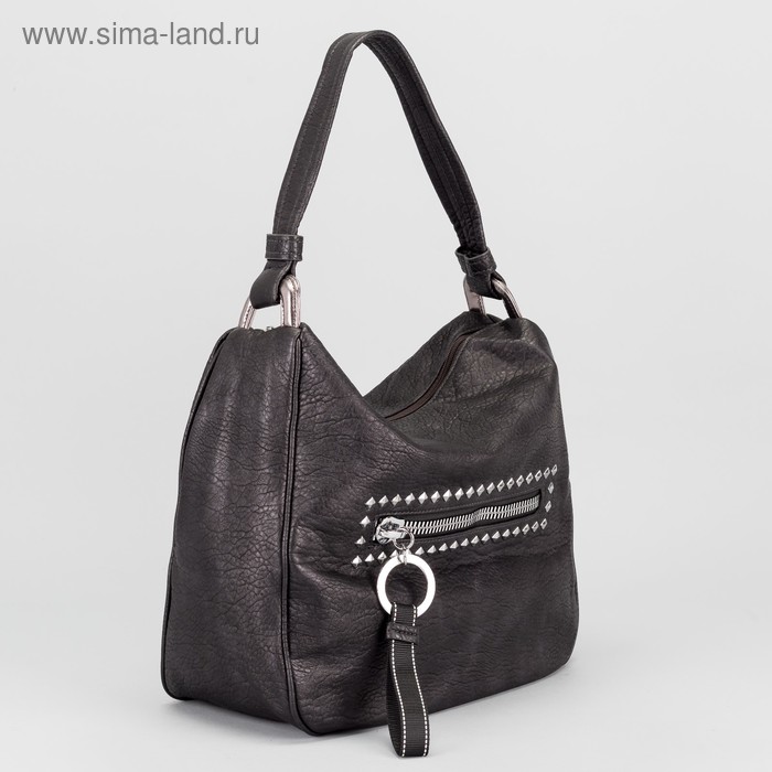 Рюкзак-сумка, отдел на молнии, 3 наружных кармана, цвет серый - Фото 1