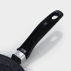 Сковорода блинная Доляна «Элит», d=22 см, антипригарное покрытие, алюминий, чёрная - Фото 5