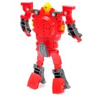 Робот «Часы», трансформируется в часы, работает от батареек, цвет красный - Фото 3