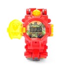 Робот «Часы», трансформируется в часы, работает от батареек, цвет красный - Фото 4