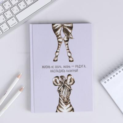 Ежедневник "Жизнь - радуга!", твёрдая обложка, А5, 80 листов