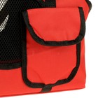 Сумка - переноска для животных на плечо, ПВХ, 37 х 13 х 20 см, красная - Фото 5