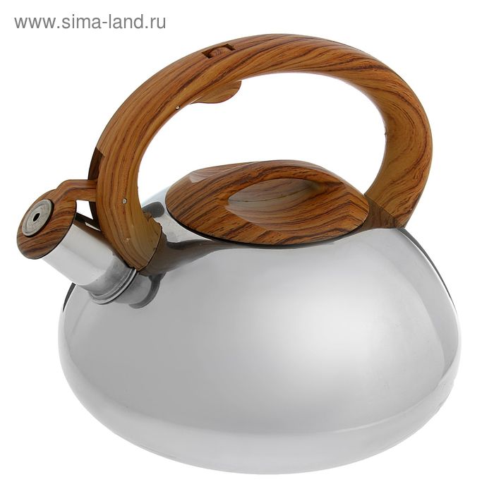УЦЕНКА Чайник со свистком «Квант», 2,8 л, коричневый - Фото 1