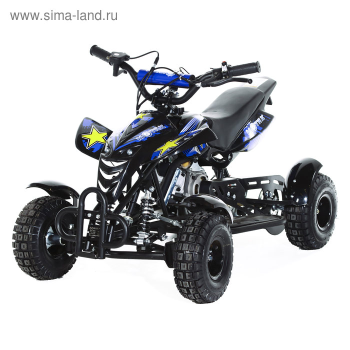 Мини-квадроцикл MOTAX ATV H4 mini-50 cc, черно-синий - Фото 1