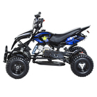 Мини-квадроцикл MOTAX ATV H4 mini-50 cc, черно-синий - Фото 2