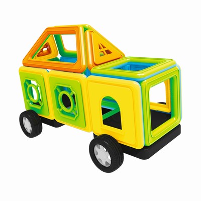 Конструктор магнитный «Замок», 204 детали