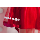 Нарядное платье для девочки,рост 86 см, цвет бордовый 7600-1_М - Фото 4