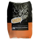 Сухой корм Tasty для взрослых  кошек, говядина, 10 кг - Фото 1