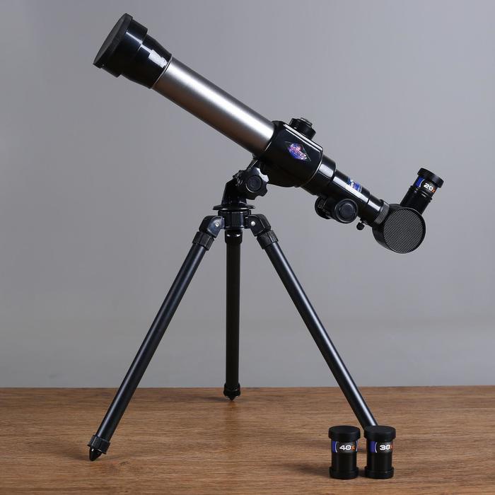Набор обучающий "Юный натуралист Ultra": телескоп настольный 20х/ 30х/ 40х, съемные линзы, микроскоп - фото 1884686802