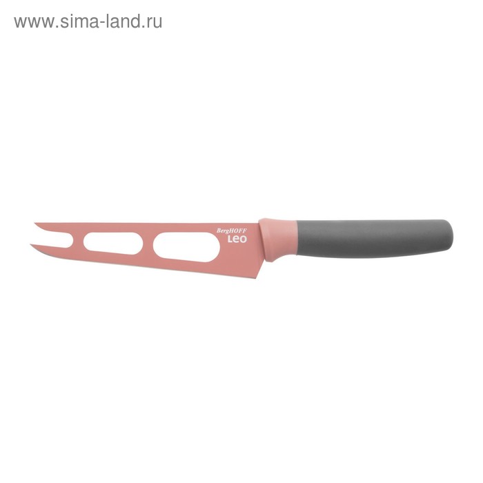 Нож для сыра Leo, розовый, 13 см - Фото 1